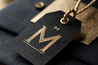 luxury gold logo design for fashion and brand identity