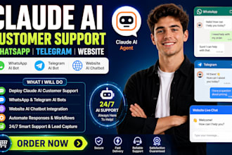 deploy claude ai customer support whatsapp telegram website claude ai agent