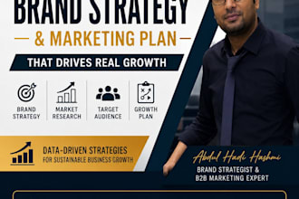 create a data driven brand strategy and marketing plan for business growth