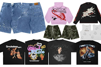 design premium streetwear graphics for clothing brands