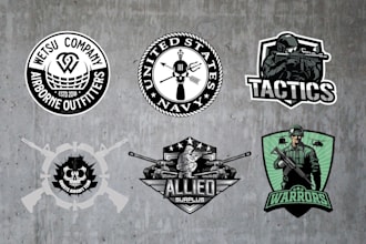 design unique military patch and army logo and morale patches