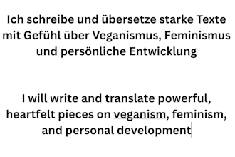 write and translate powerful, pieces about important themes
