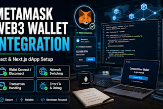 integrate metamask web3 wallet in your react and nextjs dapp
