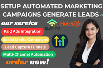 setup klaviyo automated marketing campaigns generate leads plumbers cleaner