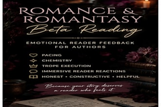 beta read your romance or romantasy manuscript