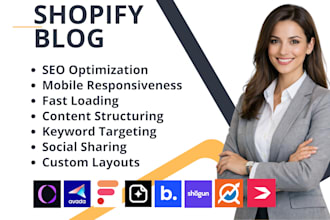 setup shopify blog seowill avada tapita essential ai bloggle shogun  dropin