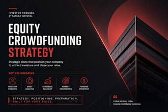 create a full equity crowdfunding strategy deck