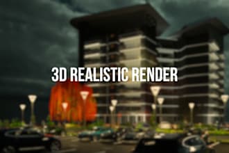 do a 3d realistic render based in your model