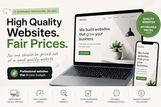 create an HTML landing page with CSS