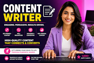 write impactful social media content for you
