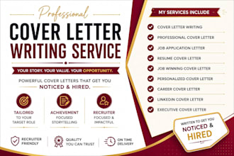 provide professional resume and cover letter writing service, design resume