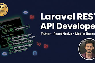 develop laravel rest API, backend, third party API integration and saas app