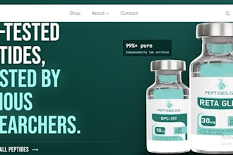 build fda complaint peptide website research peptide store woocommerce website