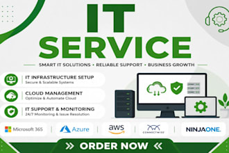 setup ninjaone vmware cisco datto aws kaseya azure microsoft 365 connectwise