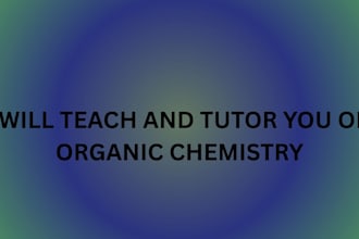 teach and tutor you on organic chemistry