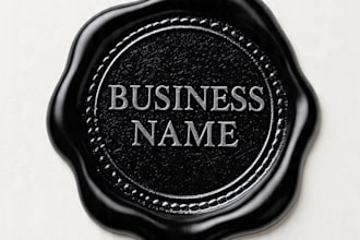 professional round stamp logo design for your business