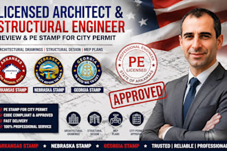 certified architect and engineer approval for architectural structural plan