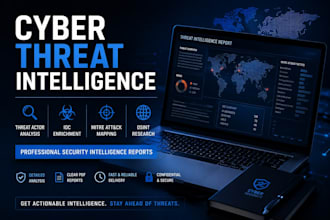 create a professional cyber threat inteliigence report