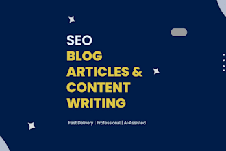 seo blog articles and content writing