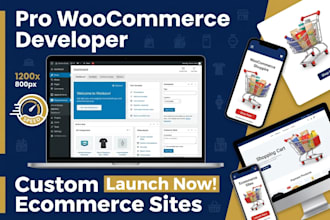 be your professional woocommerce developer for ecommerce website