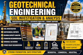 geotechnical engineering, soil investigation, soil test and soil analysis