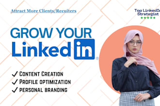 be your linkedin manager and content creator for growth