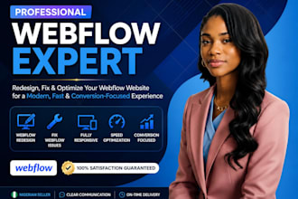redesign outdated webflow website webflow landing page fix webflow issues