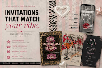 create bold aesthetic invitations