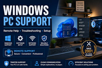 help you fix PC and software issues remotely