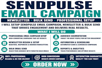 setup sendpulse email campaign sendpulse newsletter sendpulse bulk send