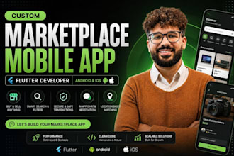 develop an ecommerce, marketplace mobile app development