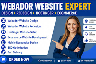 design webador website, webador redesign, hostinger website ecommerce website