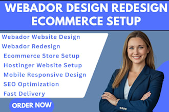 design webador website, webador redesign, hostinger website ecommerce website