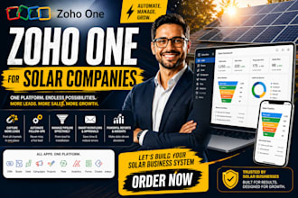 configure and build zoho one for solar industries