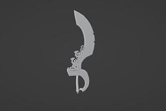 make low poly weapons for your games