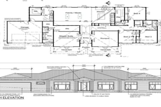 do 2d floor plan, autocad architectural plan, house plan, permit drawings