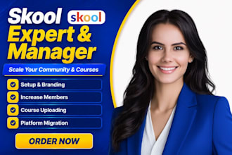 setup skool community, increase skool community members, skool manager kajabi