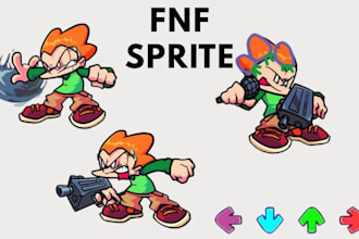 do fnf animated character sprite sheet animation friday funkin mod game music