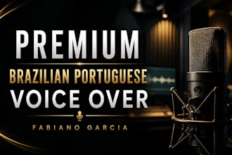 record a premium brazilian portuguese voice over