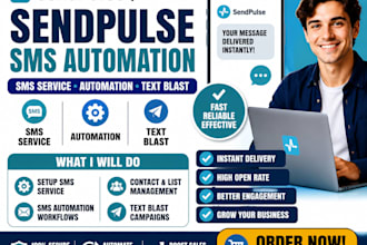 setup sendpulse SMS service sendpulse automation sendpulse text blast