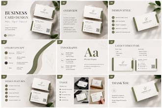 design modern stationery kit , business card