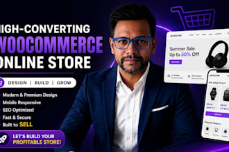 build online store and woocommerce website