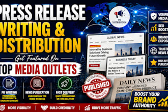 professionally write and distribute your press release for maximum media exposur