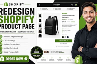 redesign shopify product page conversion optimization ecommerce cro expert