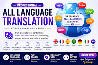 translate articles, blogs, and documents professionally