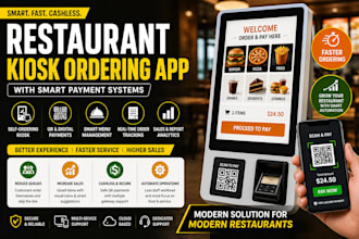 create restaurant kiosk ordering apps with smart payment systems