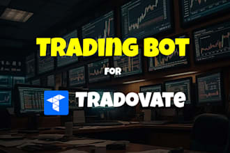 automate your trading strategy and connect it to tradovate apis with custom gui