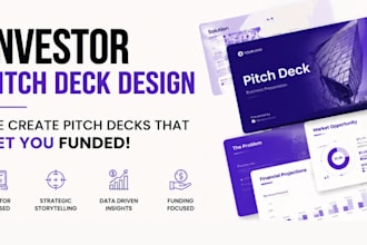 create professional investor pitch decks for tech startups and investors