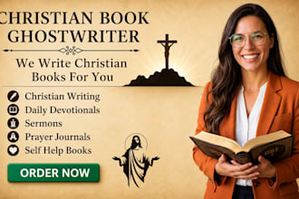ghostwrite christian devotional, memoir, testimony or ebook