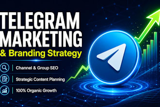develop a telegram marketing and branding strategy for your channel or group